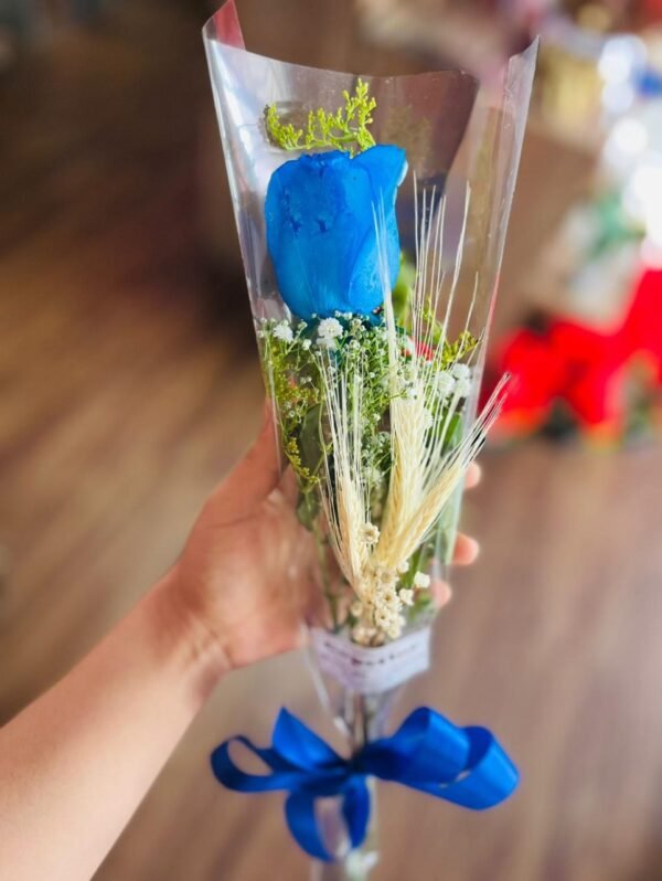 Botão de Rosa Azul
