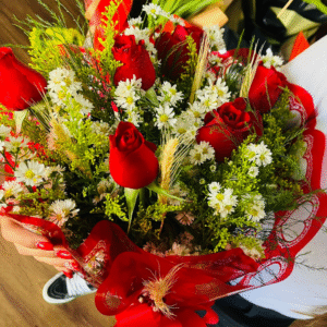 Buquê com 6 Rosas