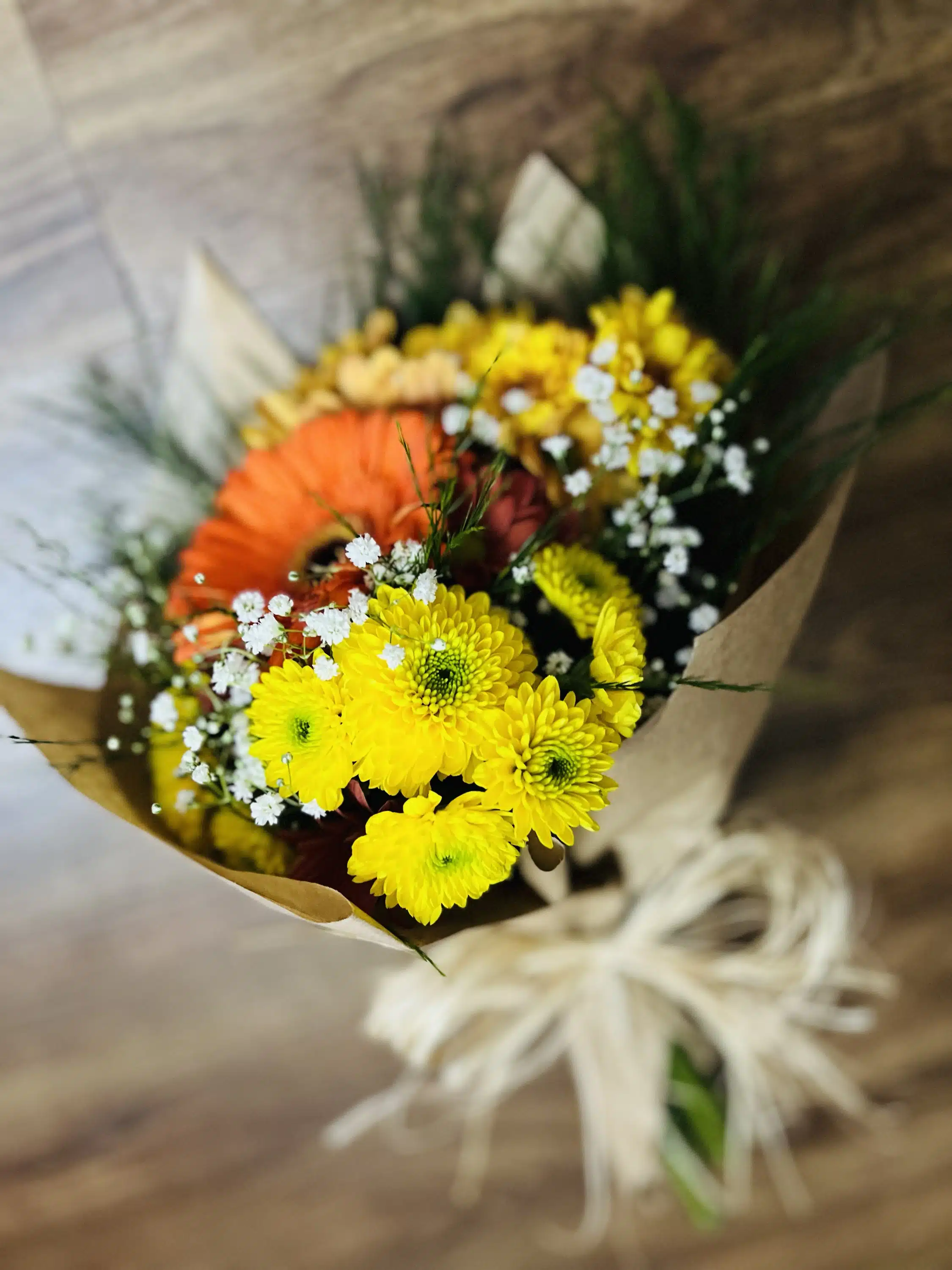 Mini buquê de flores do campo