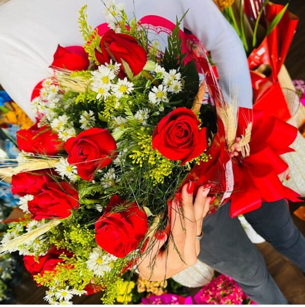 Buquê tradicional 12 Rosas