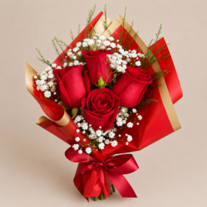Mini Buquê de Rosas Vermelhas dia dos namorados